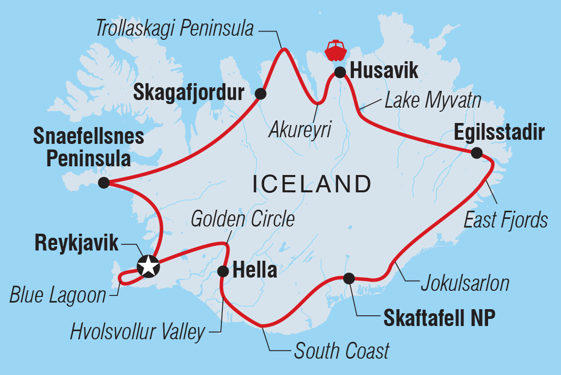Map of Premium Iceland including Iceland