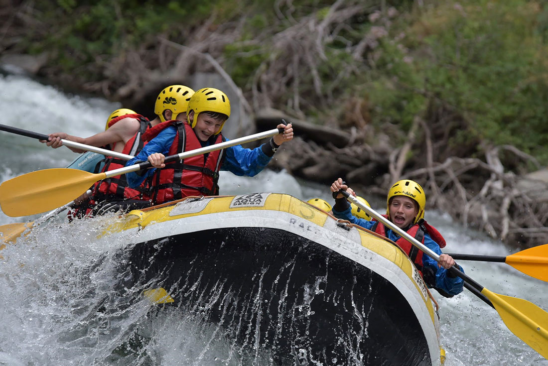 White water rafting the Noguera River, Andorra