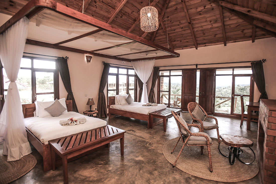 YGPT - Premium accommodation: Interior of room at the Marera view lodge