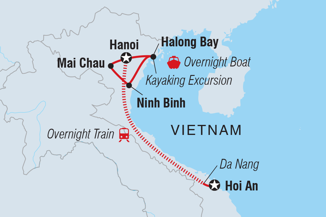 Map of Vietnam Family Holiday With Teenagers including Vietnam