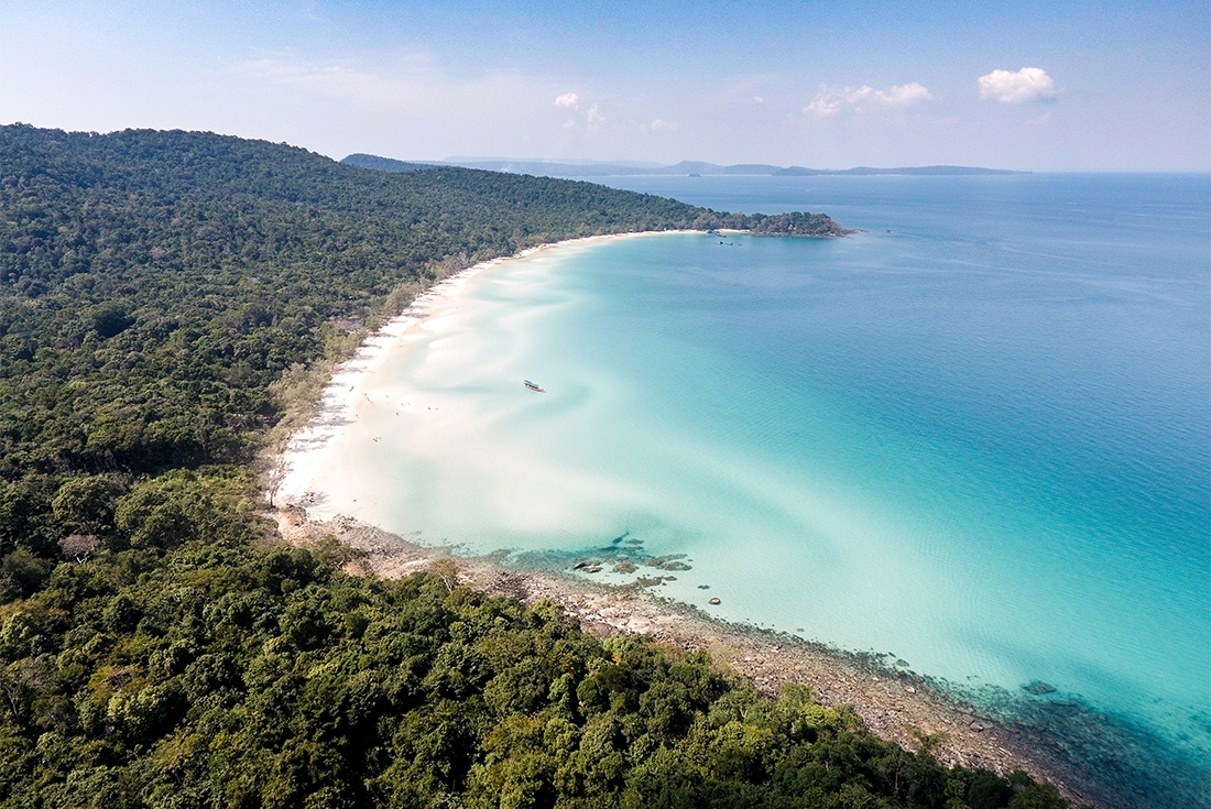 Relax on one of Koh Rong's beautiful secluded beaches