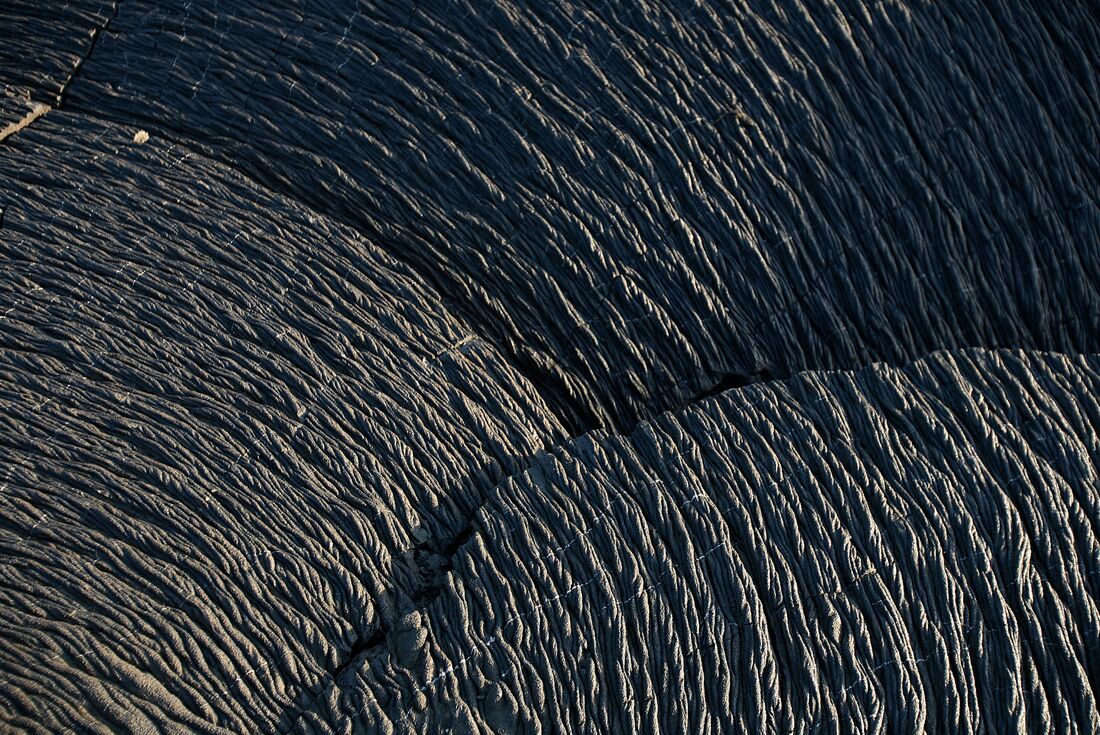 Close-up of volcanic rock texture on Galapagos Islands