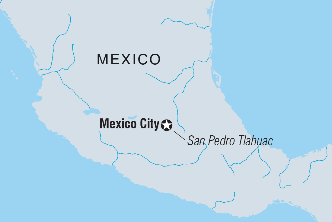 Map of Mexico City: Day Of The Dead Comfort including Mexico