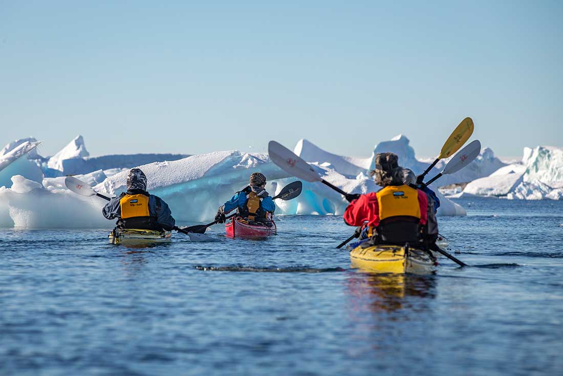 Kayaking in the Antarctic