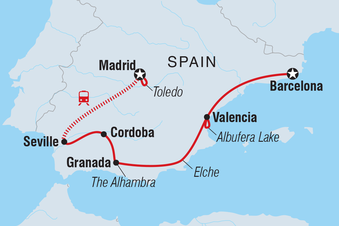 Map of Premium Spain including Spain