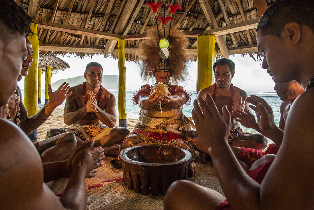 Traditional Ava ceremony in Samoa