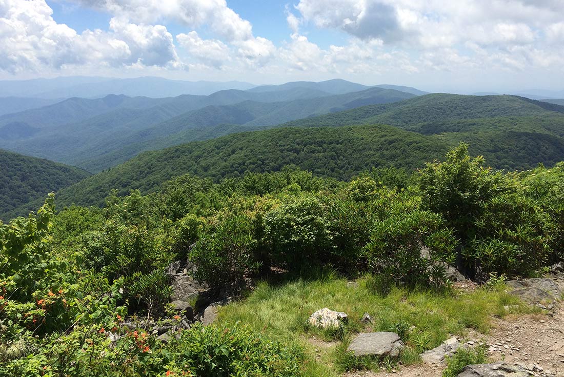 View over Shining Rock Gap, North Carolina, USA